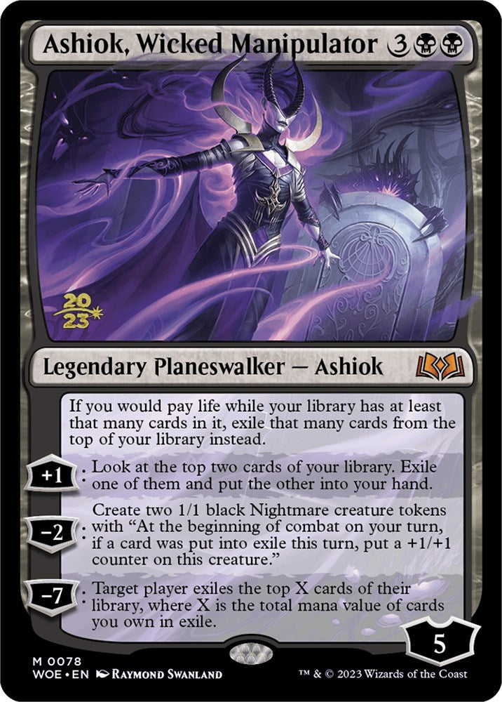Ashiok, Wicked Manipulator [Wilds of Eldraine Prerelease Promos] | Jomio and Rueliete's Cards and Comics
