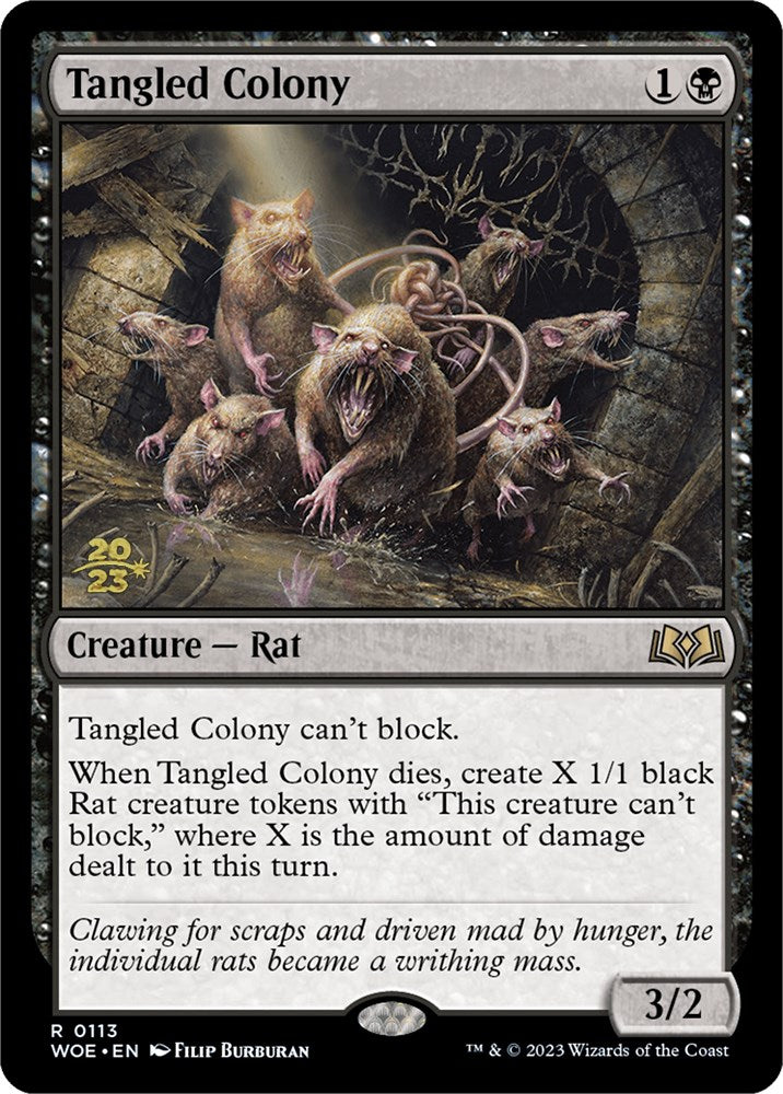 Tangled Colony [Wilds of Eldraine Prerelease Promos] | Jomio and Rueliete's Cards and Comics