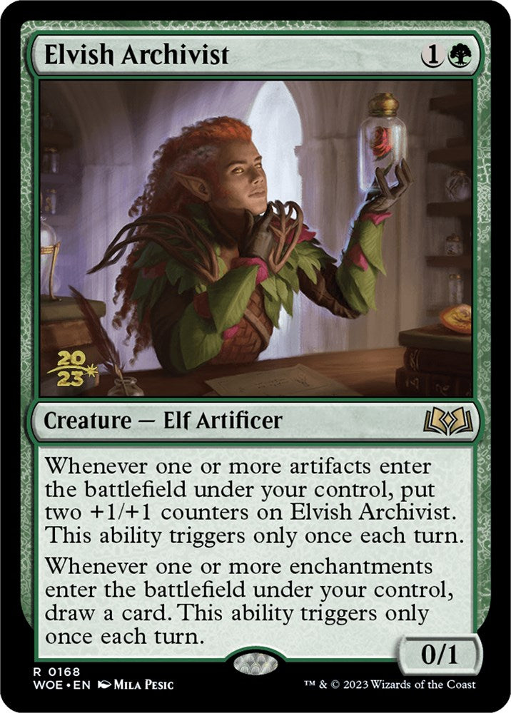 Elvish Archivist [Wilds of Eldraine Prerelease Promos] | Jomio and Rueliete's Cards and Comics