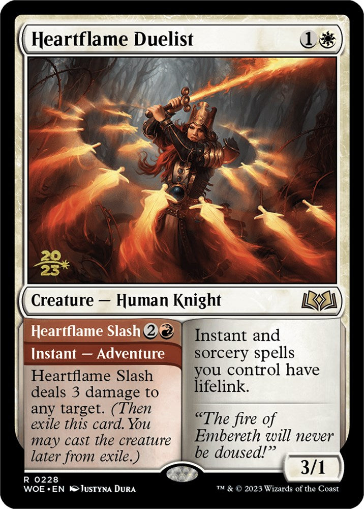 Heartflame Duelist // Heartflame Slash [Wilds of Eldraine Prerelease Promos] | Jomio and Rueliete's Cards and Comics