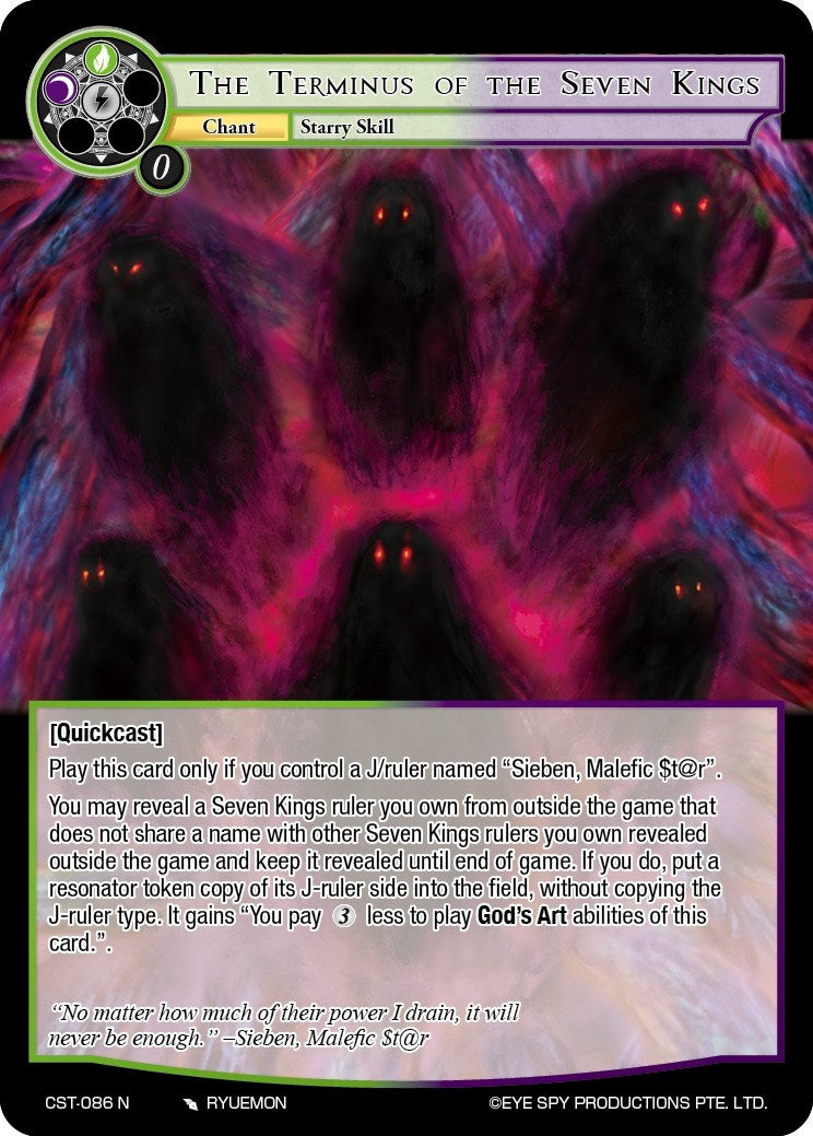 The Terminus of the Seven Kings (CST-086 N) [Clash of the Star Trees] | Jomio and Rueliete's Cards and Comics