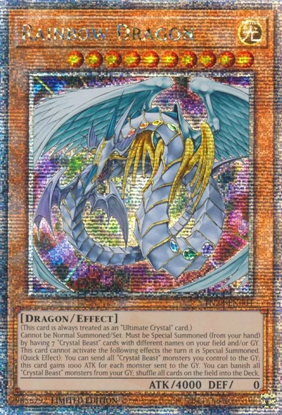 Rainbow Dragon [TN23-EN004] Quarter Century Secret Rare | Jomio and Rueliete's Cards and Comics