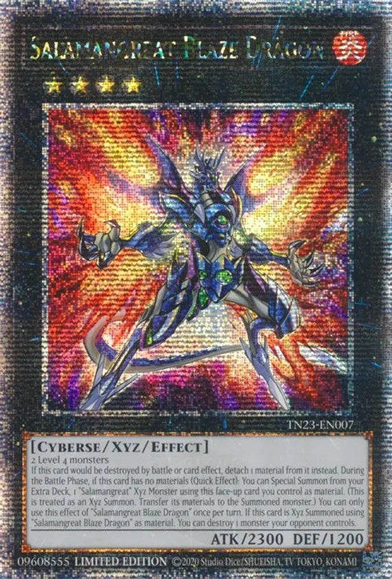 Salamangreat Blaze Dragon [TN23-EN007] Quarter Century Secret Rare | Jomio and Rueliete's Cards and Comics
