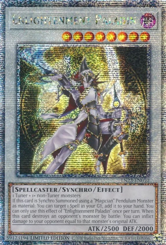 Enlightenment Paladin [TN23-EN010] Quarter Century Secret Rare | Jomio and Rueliete's Cards and Comics