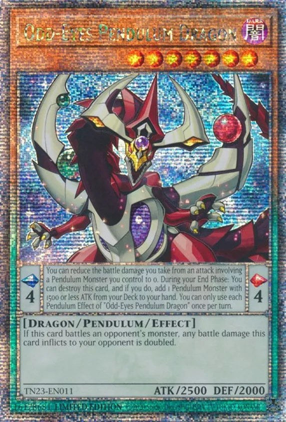 Odd-Eyes Pendulum Dragon [TN23-EN011] Quarter Century Secret Rare | Jomio and Rueliete's Cards and Comics