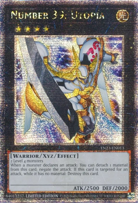 Number 39: Utopia [TN23-EN013] Quarter Century Secret Rare | Jomio and Rueliete's Cards and Comics