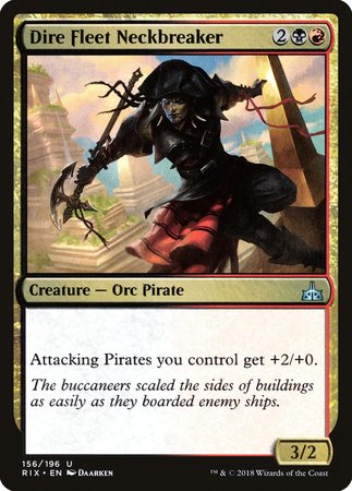 Dire Fleet Neckbreaker [Rivals of Ixalan] | Jomio and Rueliete's Cards and Comics