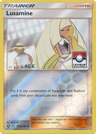 Lusamine (153a/156) (League Challenge Alt Art 2nd Place) [Sun & Moon: Ultra Prism] | Jomio and Rueliete's Cards and Comics
