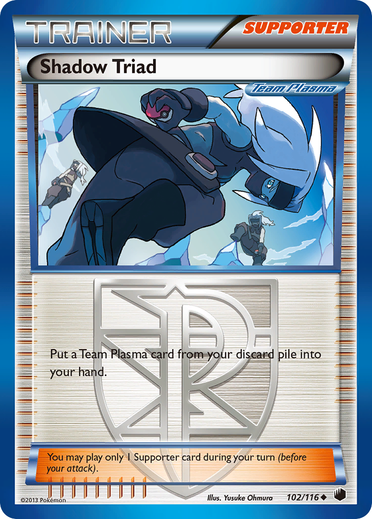 Shadow Triad (102/116) [Black & White: Plasma Freeze] | Jomio and Rueliete's Cards and Comics