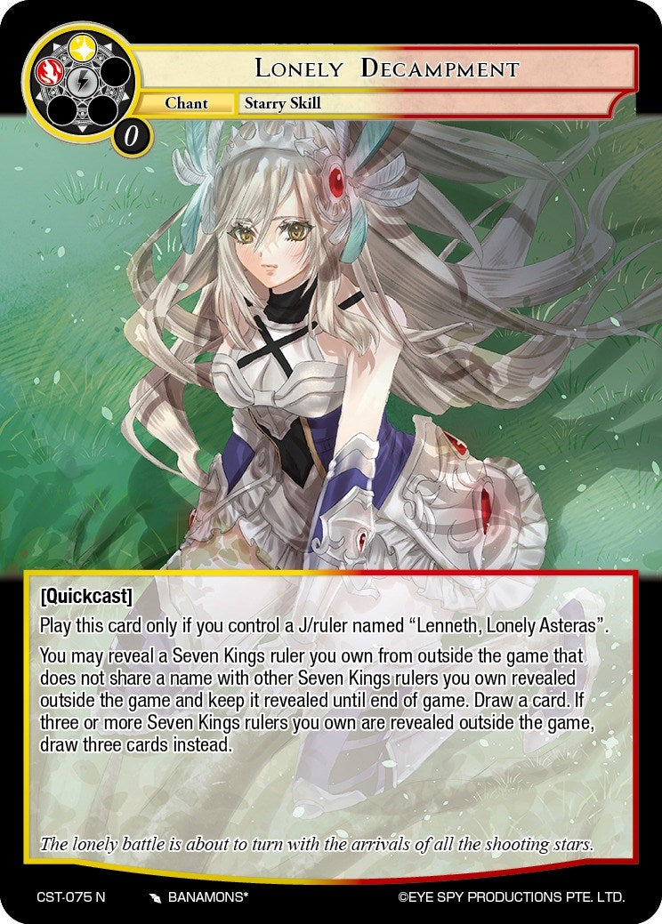 Lonely Decampment (CST-075 N) [Clash of the Star Trees] | Jomio and Rueliete's Cards and Comics