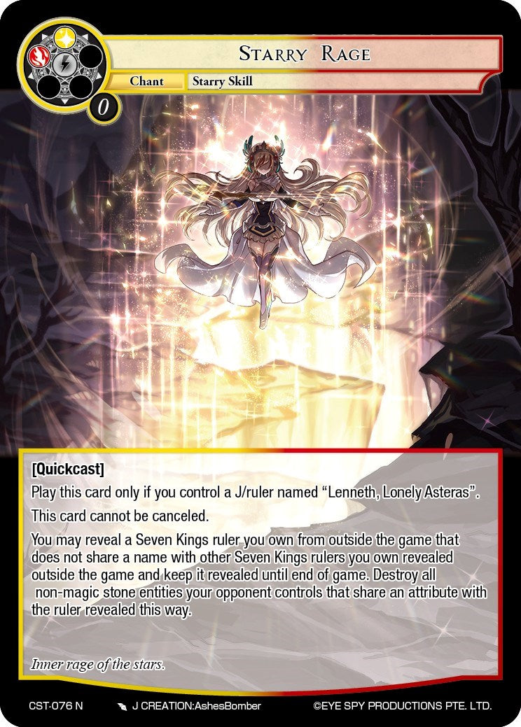 Starry Rage (CST-076 N) [Clash of the Star Trees] | Jomio and Rueliete's Cards and Comics