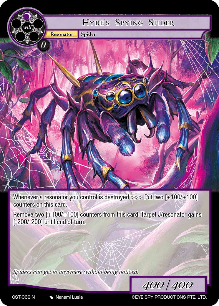 Hyde's Spying Spider (CST-068 N) [Clash of the Star Trees] | Jomio and Rueliete's Cards and Comics