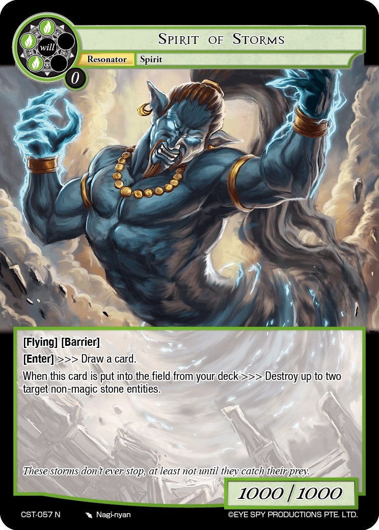 Spirit of Storms (CST-057 N) [Clash of the Star Trees] | Jomio and Rueliete's Cards and Comics