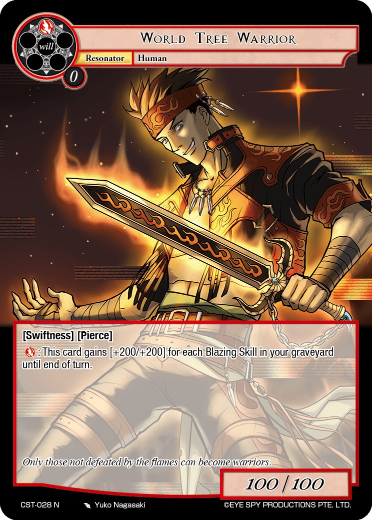 World Tree Warrior (CST-028 N) [Clash of the Star Trees] | Jomio and Rueliete's Cards and Comics