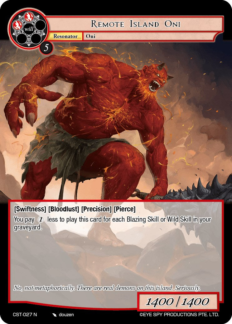 Remote Island Oni (CST-027 N) [Clash of the Star Trees] | Jomio and Rueliete's Cards and Comics