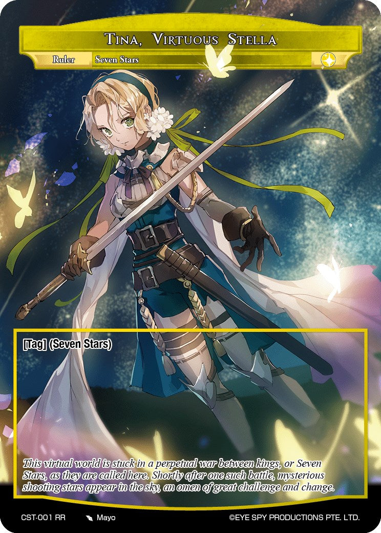 Tina, Virtuous Stella (CST-001 RR) [Clash of the Star Trees] | Jomio and Rueliete's Cards and Comics