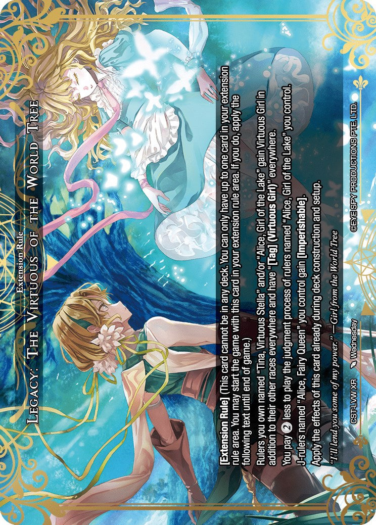 Legacy: The Virtuous of the World Tree (CST-LVW-XR) [Clash of the Star Trees] | Jomio and Rueliete's Cards and Comics