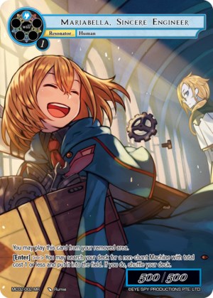 Mariabella, Sincere Engineer (MC02-002) [Memoria Collection 02] | Jomio and Rueliete's Cards and Comics