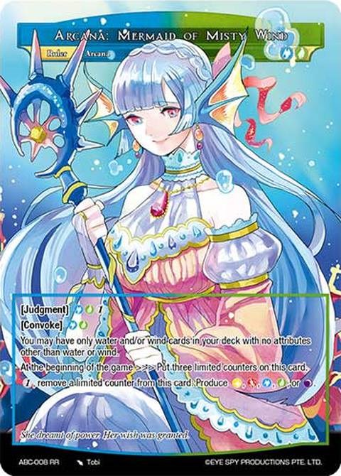 Arcana: Mermaid of Misty Wind // Arcana: Guardian of Deep Blue Sea (ABC-008 JR) [Arcana Battle Colosseum] | Jomio and Rueliete's Cards and Comics