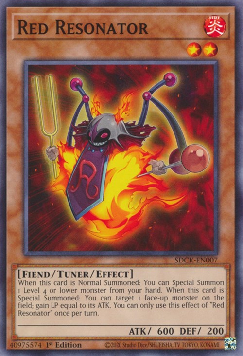 Red Resonator [SDCK-EN007] Common | Jomio and Rueliete's Cards and Comics