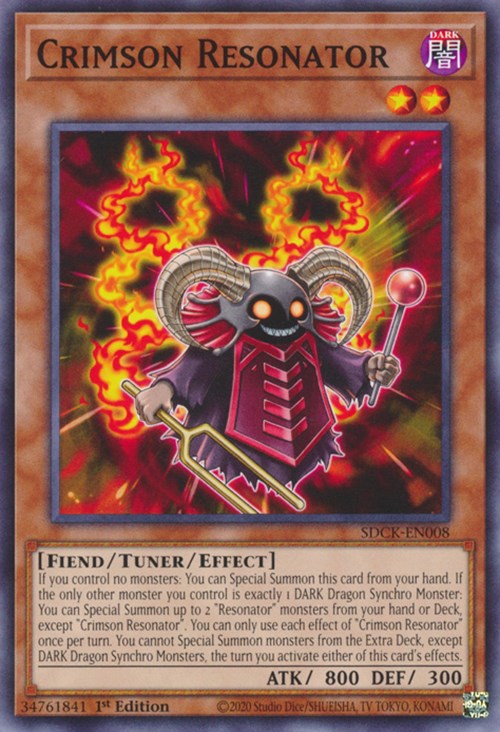 Crimson Resonator [SDCK-EN008] Common | Jomio and Rueliete's Cards and Comics