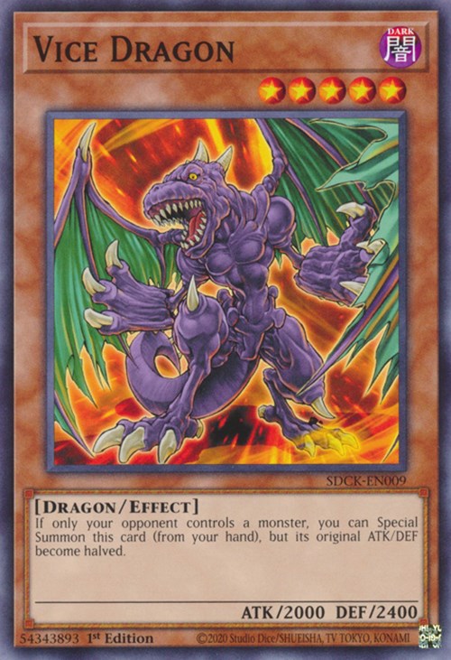 Vice Dragon [SDCK-EN009] Common | Jomio and Rueliete's Cards and Comics