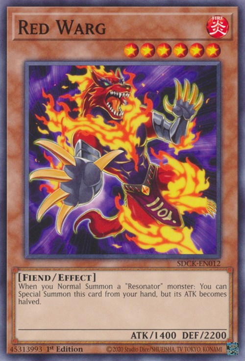 Red Warg [SDCK-EN012] Common | Jomio and Rueliete's Cards and Comics