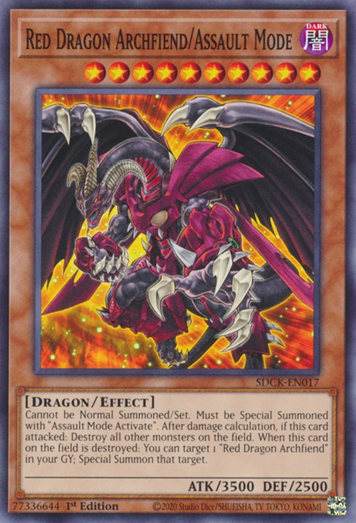 Red Dragon Archfiend/Assault Mode [SDCK-EN017] Common | Jomio and Rueliete's Cards and Comics