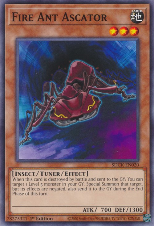 Fire Ant Ascator [SDCK-EN020] Common | Jomio and Rueliete's Cards and Comics