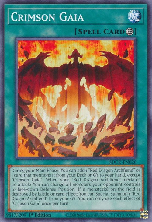 Crimson Gaia [SDCK-EN026] Common | Jomio and Rueliete's Cards and Comics