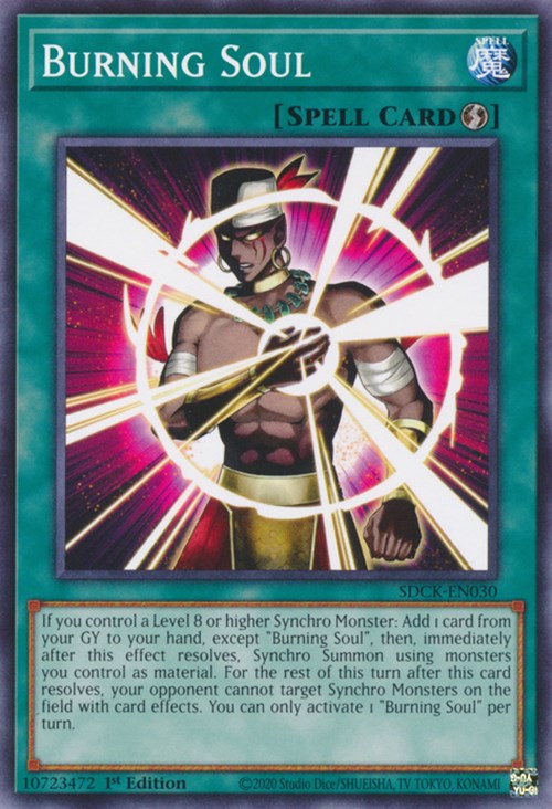 Burning Soul [SDCK-EN030] Common | Jomio and Rueliete's Cards and Comics