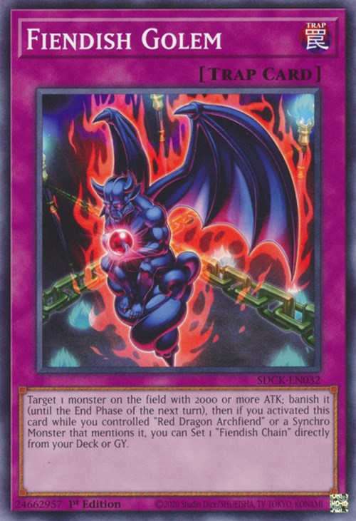 Fiendish Golem [SDCK-EN032] Common | Jomio and Rueliete's Cards and Comics