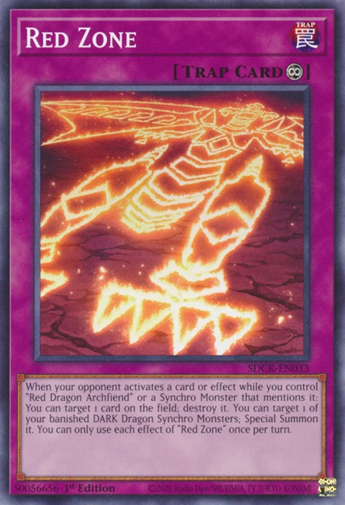 Red Zone [SDCK-EN033] Common | Jomio and Rueliete's Cards and Comics