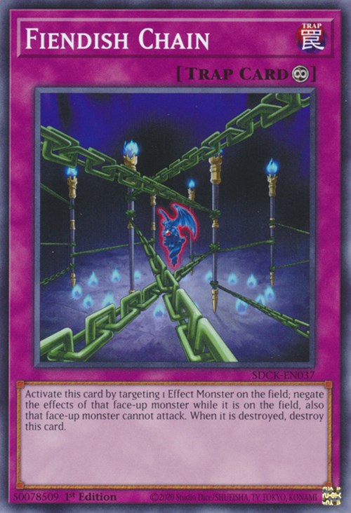 Fiendish Chain [SDCK-EN037] Common | Jomio and Rueliete's Cards and Comics