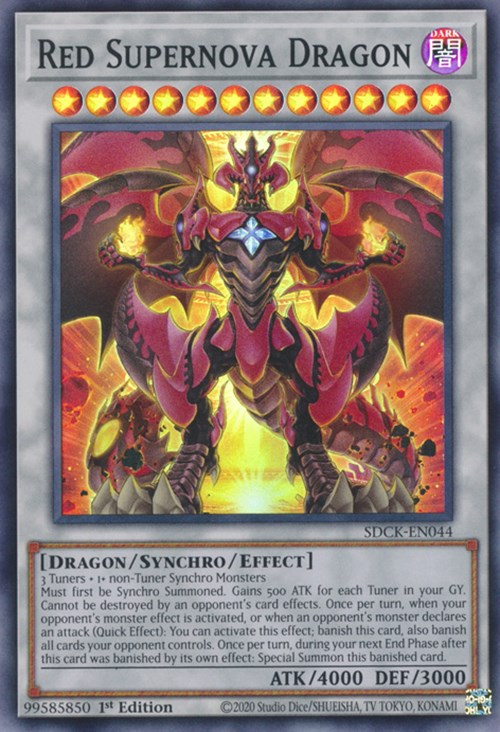 Red Supernova Dragon [SDCK-EN044] Super Rare | Jomio and Rueliete's Cards and Comics