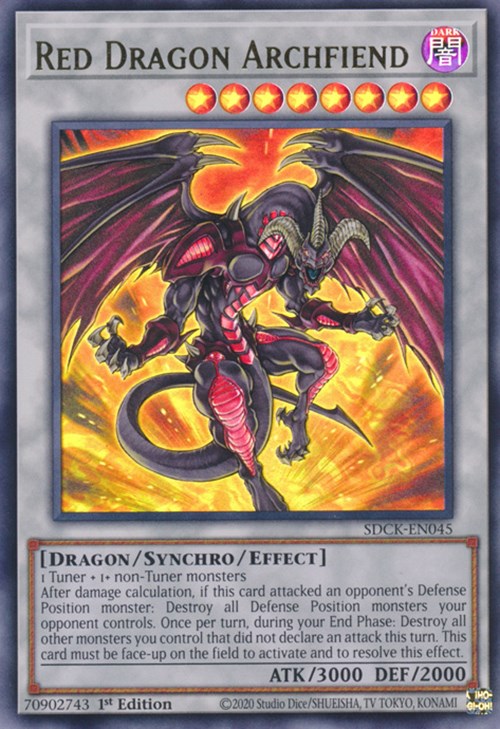 Red Dragon Archfiend [SDCK-EN045] Ultra Rare | Jomio and Rueliete's Cards and Comics