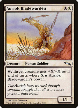 Auriok Bladewarden [Mirrodin] | Jomio and Rueliete's Cards and Comics