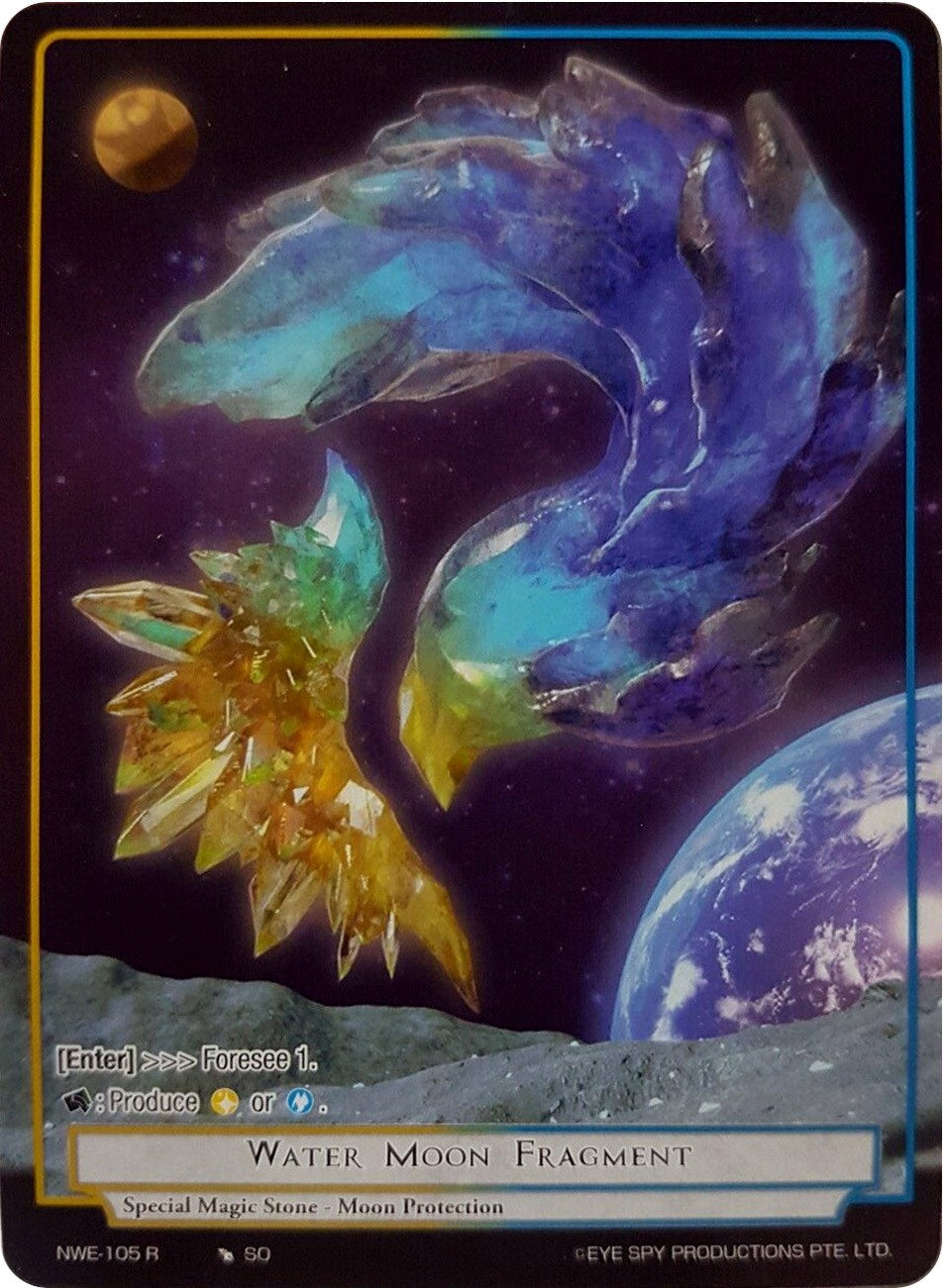 Water Moon Fragment (Full Art Reprint) (NWE-105 R) [Clash of the Star Trees] | Jomio and Rueliete's Cards and Comics