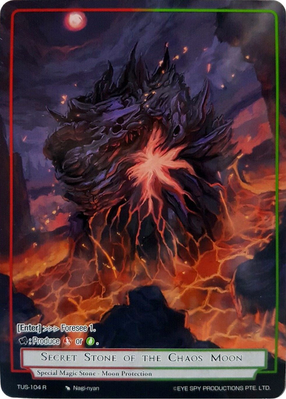 Secret Stone of the Chaos Moon (Reprint) (TUS-104 R) [Clash of the Star Trees] | Jomio and Rueliete's Cards and Comics