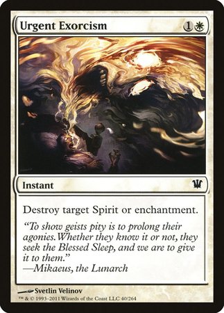 Urgent Exorcism [Innistrad] | Jomio and Rueliete's Cards and Comics