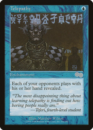 Telepathy [Urza's Saga] | Jomio and Rueliete's Cards and Comics