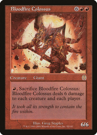 Bloodfire Colossus [Apocalypse] | Jomio and Rueliete's Cards and Comics