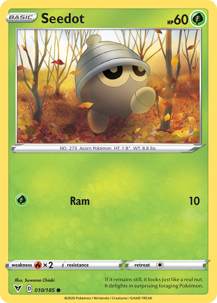Seedot (010/185) [Sword & Shield: Vivid Voltage] | Jomio and Rueliete's Cards and Comics