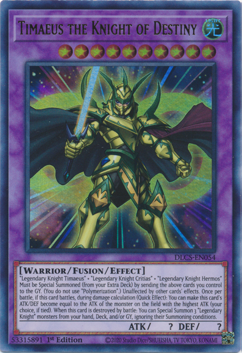 Timaeus the Knight of Destiny [DLCS-EN054] Ultra Rare | Jomio and Rueliete's Cards and Comics