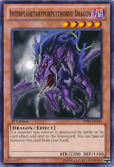 Interplanetarypurplythorny Dragon [BP02-EN104] Mosaic Rare | Jomio and Rueliete's Cards and Comics