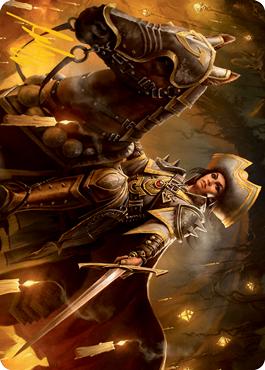 Seasoned Cathar Art Card (Gold-Stamped Signature) [Innistrad: Midnight Hunt Art Series] | Jomio and Rueliete's Cards and Comics