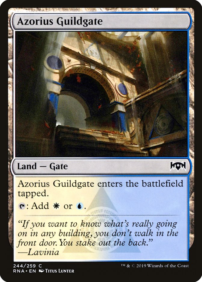 Azorius Guildgate (244/259) [Ravnica Allegiance] | Jomio and Rueliete's Cards and Comics