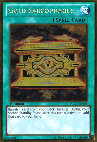 Gold Sarcophagus [PGLD-EN068] Gold Rare | Jomio and Rueliete's Cards and Comics