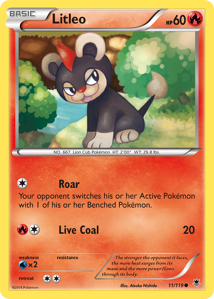 Litleo (11/119) [XY: Phantom Forces] | Jomio and Rueliete's Cards and Comics