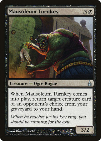 Mausoleum Turnkey [Ravnica: City of Guilds] | Jomio and Rueliete's Cards and Comics